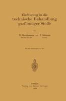 Einfuhrung in Die Technische Behandlung Gasformiger Stoffe 3642894496 Book Cover