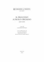 Il processo a Paolo Orgiano (1605-1607) 8883340973 Book Cover