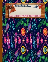 Quad Paper Notebook 5x5 Squared Ruled Composition Notebook.A Cute Christmas Gifts for Teens or children who loved Laboratory Math and science. 1676084355 Book Cover