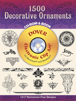 1500 Decorative Ornaments 0486999807 Book Cover