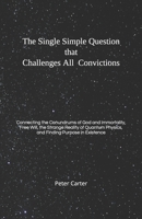 The Single Simple Question that Challenges All Convictions: Connecting the Conundrums of God and Immortality, Free Will, the Strange Reality of Quantum Physics, and Finding Purpose in Existence 1695354788 Book Cover