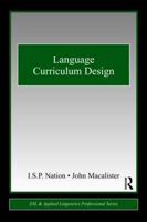 Language Curriculum Design 0415806062 Book Cover