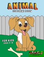 Animal Coloring Book: Coloring book for kids ages 4 - 8 B0848P32SC Book Cover