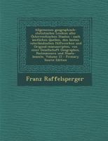 Allgemeines geographisch-statistisches Lexikon aller �sterreichischen Staaten: nach �mtlichen Quellen, den besten vaterl�ndischen Hilfswerken und Original-manuscripten, von einer Gesellschaft Geograph 0274861720 Book Cover