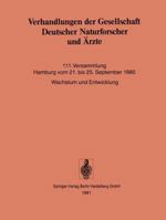 Verhandlungen Der Gesellschaft Deutscher Naturforscher Und Arzte: 111. Versammlung Hamburg Vom 21. Bis 25. September 1980 3662370832 Book Cover