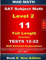 2018 SAT Subject Math Level 2 Book B Tests 12-22 1979173885 Book Cover