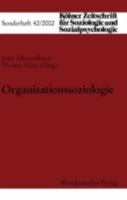 Soziologie der Organisation 3531139991 Book Cover