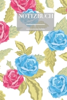 Notizbuch Garten Muster Pattern Pflanzen Blumen Pflanze Flower Blüte Blau Rot Rose Rosen: • 111 Seiten  • EXTRA Kalender 2020 •  Einzigartig • ... • Geschenk • Geschenkidee (German Edition) 1670963497 Book Cover