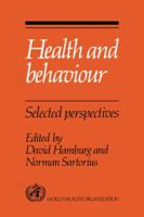 Health and Behaviour: Selected Perspectives 0521033381 Book Cover