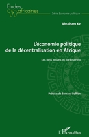 L'économie politique de la décentralisation en Afrique: Les défis actuels du Burkina Faso (Études Africaines) (French Edition) 2343210373 Book Cover
