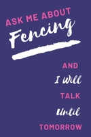 Fencing Notebook Pink&Purple Cover: Funny Gifts Ideas for Men/Women on Birthday Retirement or Christmas - Humorous Lined Journal to Writing 1653249307 Book Cover
