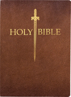 KJV Sword Bible, Large Print, Acorn Bonded Leather, Thumb Index: (Red Letter, Brown, 1611 Version) (King James Version Sword Bible) B0CLHTJYXY Book Cover