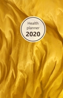 Health Planner 2020: Meal and Exercise trackers, Step counter, Calorie counter. For Losing weight, Getting fit and Living healthy. 8.5 x 5.5 (Half letter). Portable. (Golden foil look. Soft matte cove 1704927471 Book Cover