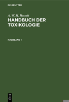 Handbuch der Toxikologie 3111085813 Book Cover