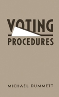 Voting Procedures 0198761880 Book Cover