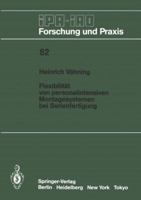 Flexibilitat Von Personalintensiven Montagesystemen Bei Serienfertigung 3540150935 Book Cover