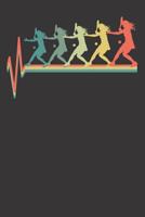 Notebook: 80s Retro Tennis Heartbeat Tennis Girl College Ruled 6x9 120 Pages 1083052985 Book Cover