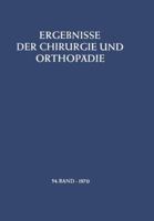 Ergebnisse Der Chirurgie Und Orthopadie 3642950159 Book Cover