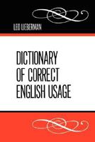 Dictionary of Correct English Usage 0806531002 Book Cover