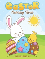 Easter Coloring book for Kids Ages 4 - 8: Cute Easter Eggs, Bunny and Friends - Kawaii Coloring for Girls and Boys B084DN2PF6 Book Cover
