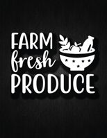 Farm Fresh Produce: Recipe Notebook to Write In Favorite Recipes | Best Gift for your MOM | Cookbook For Writing Recipes | Recipes and Notes for Your Favorite for Women, Wife, Mom 8.5" x 11" 1695626826 Book Cover
