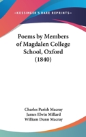 Poems by Members of Magdalen College School, Oxford 1377836819 Book Cover