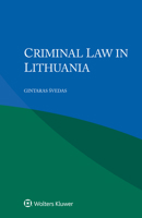 Criminal Law in Lithuania 9403547111 Book Cover