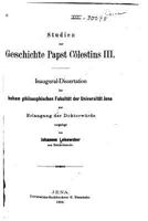 Studien Zur Geschichte Papst C�lestins III 1146711824 Book Cover