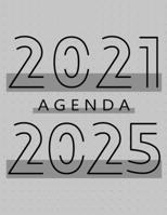 Agenda 2021 - 2025: Agenda pour 260 Semaines, Calendrier de 60 Mois, Livre Hebdomadaire pour les Activités et les Rendez-vous, Livre Blanc, 8.5″ x 11″, 376 Pages 171627060X Book Cover