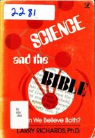 Science and the Bible 0801028078 Book Cover
