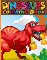 Dinosaur coloring book: Holiday Enjoy! Dinosaur Coloring Book Christmas Gifts For Kids ages 4-8 1674841418 Book Cover