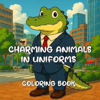 Charming Animals In Uniforms: Coloring Book B0G1SYPR46 Book Cover