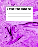 Composition Notebook: Purple Swirls Abstract 1692604600 Book Cover