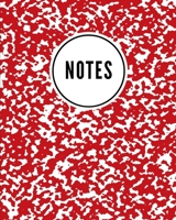Notes: School Marble Red - Cute Writing Notebook For School, Home & Office - [Classic] 1087014557 Book Cover