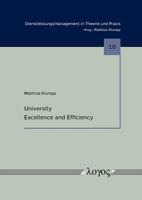 University Excellence and Efficiency 3832532048 Book Cover