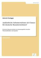 Auslandische Subunternehmer ALS Chance Fur Deutsche Bauunternehmen? 3838617169 Book Cover