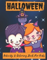 Halloween Activity & Coloring Book For Kids: I Spy Halloween, Vintage Halloween With Games: Mazes, Dot To Dot, Sudoku, Color It, World Search, Color By Number. Happy Halloween 40 Pages, Graveyard B09DN35ZTX Book Cover