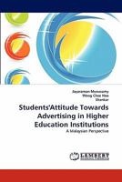 Students'attitude Towards Advertising in Higher Education Institutions 3844326669 Book Cover