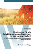 Hindernisse für die Beteiligung junger Menschen in der Landwirtschaft 620222603X Book Cover