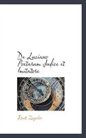 De Luciano Poetarum Judice et Imitatore 1115477595 Book Cover