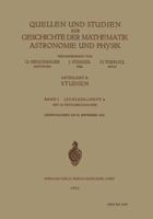 Quellen Und Studien Ur Geschichte Der Mathematik Astronomie Und Physik: Abteilung B: Studien 3662319101 Book Cover