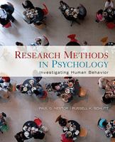Research Methods in Psychology: Investigating Human Behavior 1412960495 Book Cover