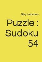 Puzzle : Sudoku 54 B0BJ4PZTV4 Book Cover