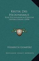 Kritik Des Hedonismus 1141528657 Book Cover