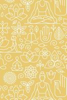 Yoga Pattern - Yoga Namaste Health Meditation Yogi 08: Graph Paper 5x5 Notebook for for Yoga Lovers 1099611040 Book Cover