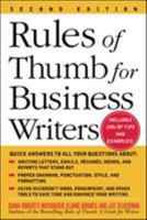 Rules of Thumb for Business Writers 0071457577 Book Cover