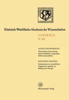 Rheinisch-Westfalische Akademie Der Wissenschaften: Natur-, Ingenieur- Und Wirtschaftswissenschaften Vortrage . N 384 3531083848 Book Cover