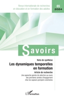 Les dynamiques temporelles en formation (Savoirs) (French Edition) 2336474204 Book Cover