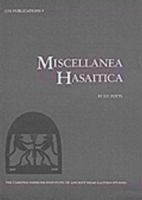 Miscellanea Hasaitica 8772890681 Book Cover