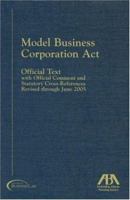 Model Business Corporation Act, 2005 1590315758 Book Cover